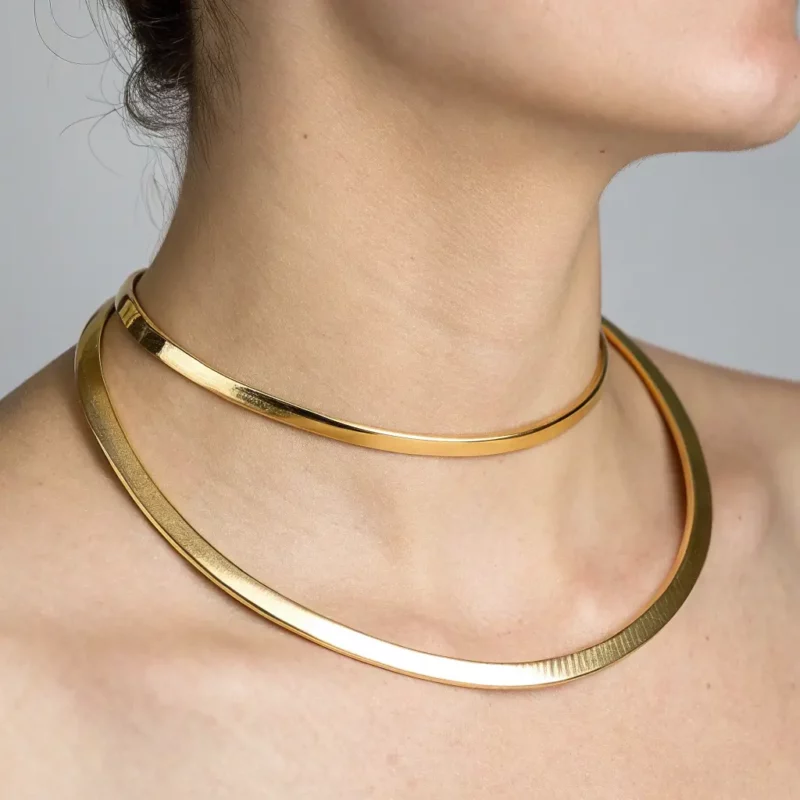 Gold Plated Choker Necklace