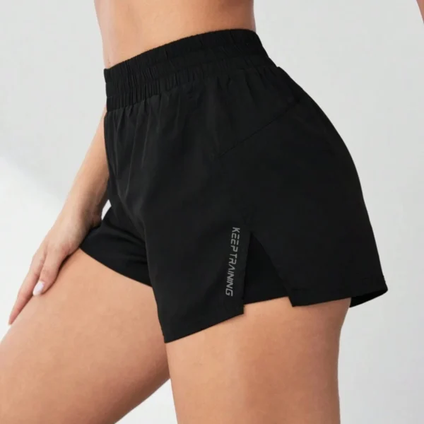 2026 New Style Faux Two-Piece Anti-Exposure Yoga Shorts Sports Shorts Running Fitness Tennis Casual Basic Sports Pants Women's