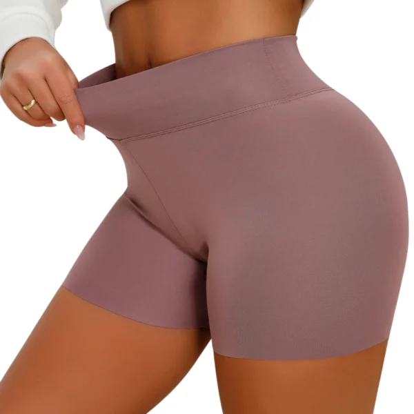 289 # New European and American seamless quick drying women's peach fitness shorts, high waisted running and hip lifting yoga pa